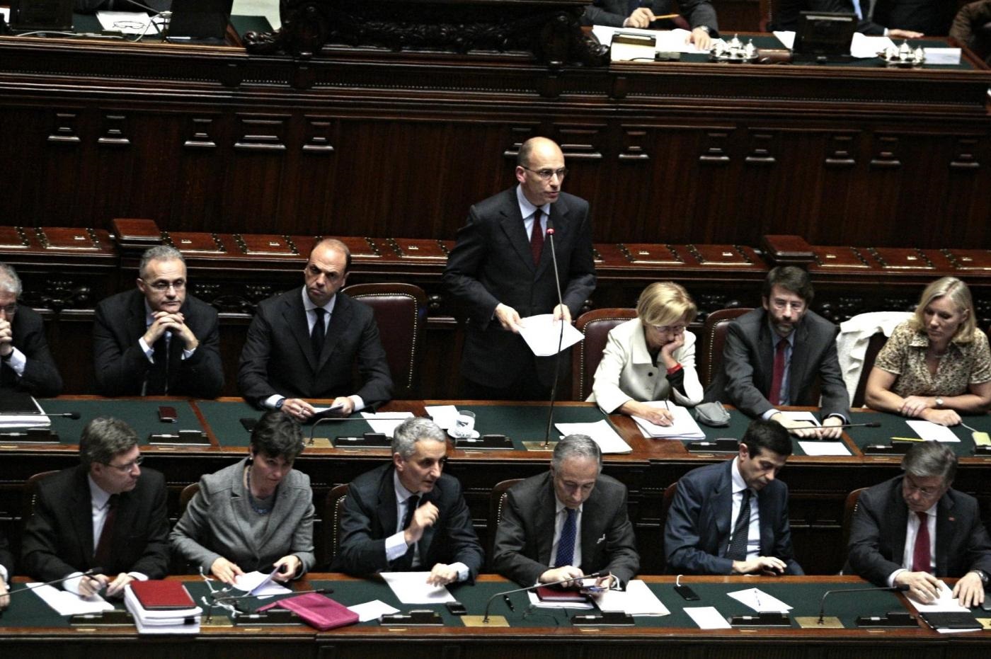 Camera Deputati, fiducia governo Letta